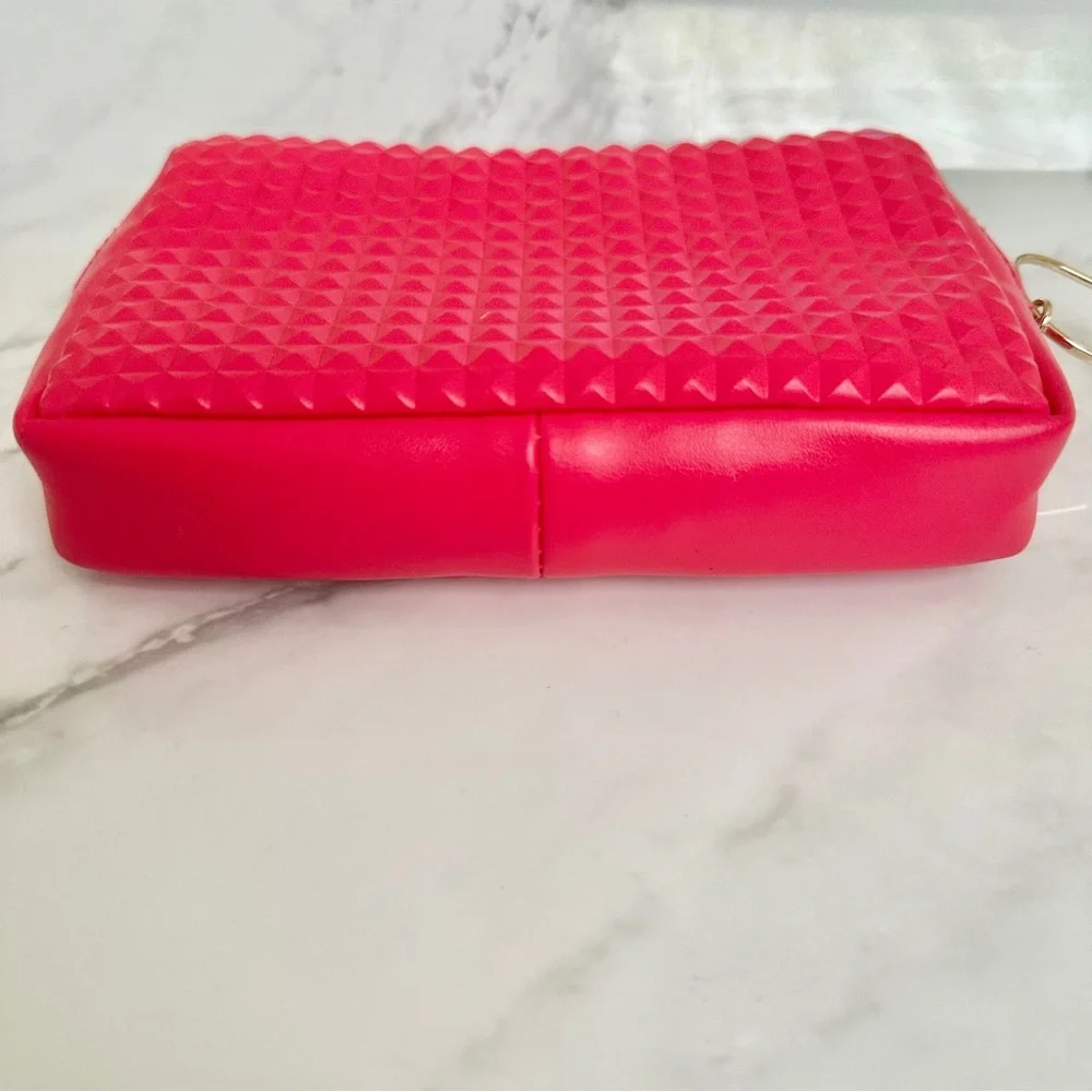 Valentino Beauty Toiletry Cosmetic Bag Pouch Red Gold - Picture 6 of 8